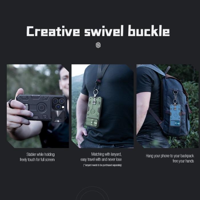 Nillkin - NILLKIN CamShield Armor Pro Mobilskal till iPhone 14 Pro Blå