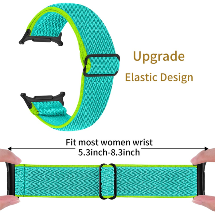A-One Brand - Galaxy Watch 8/8 Classic (40/44/46mm) Armband Elastic - Gul/Grön
