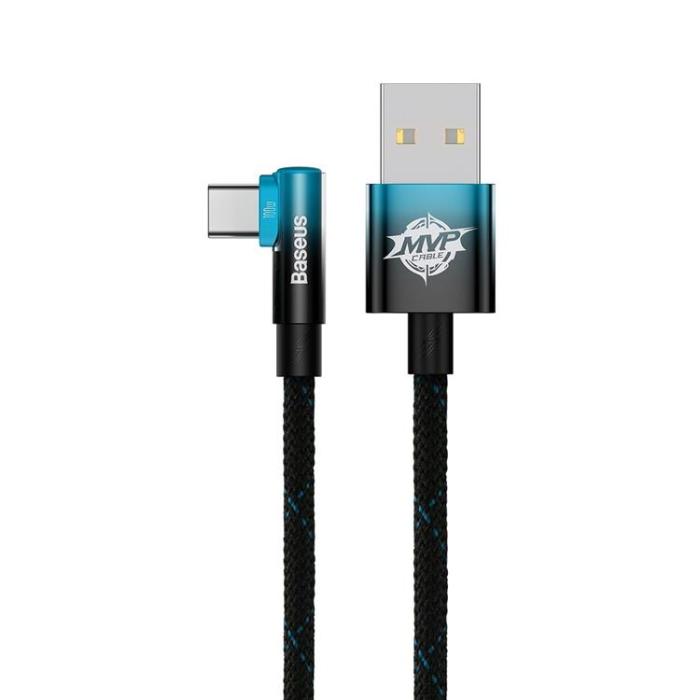 BASEUS - Baseus MVP USB-C till Lightning kabel 100W 1m - Svart/Blå