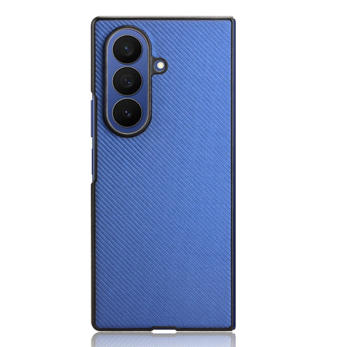 A-One Brand - Galaxy Z Fold7 Mobilskal Shockproof Carbon Fiber - Blå