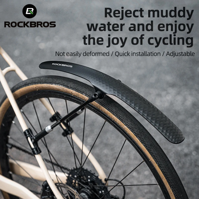 Rockbros - Rockbros Cykelskärm, universal, justerbar - Svart