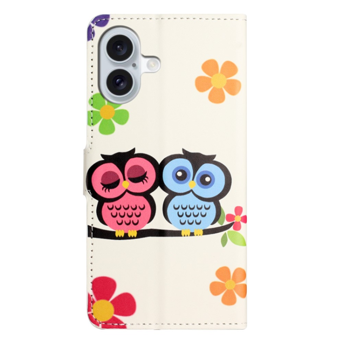 A-One Brand - iPhone 17 Plånboksfodral Pattern Print - Par ugglor