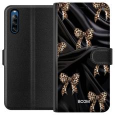 iSecrets - Pl&aring;nboksfodral till Sony Xperia L4 med Leopard Bow