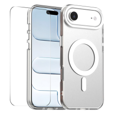 ENKAY - ENKAY iPhone Air Mobilskal MagSafe med 9H Härdat Glas - Vit