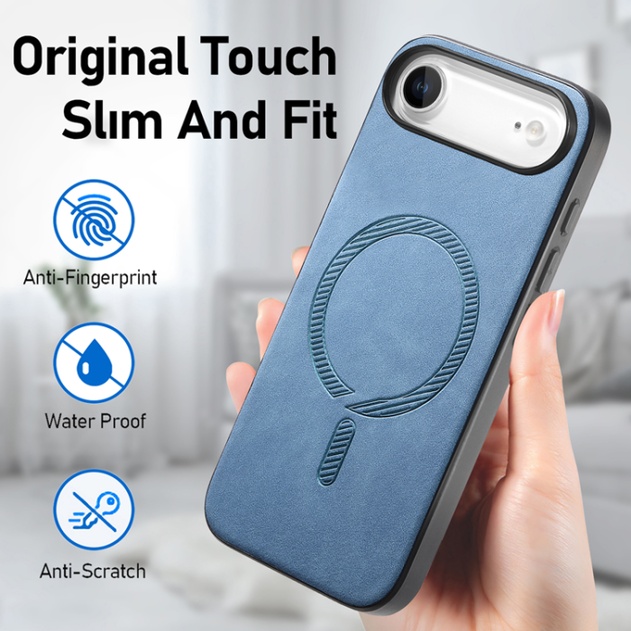 A-One Brand - iPhone Air Mobilskal MagSafe Skin-touch - Blå