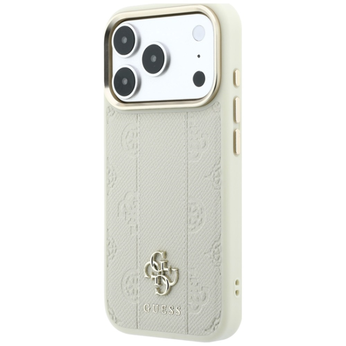 Guess - Guess Mobilskal För iPhone 18 Pro/17 Pro Magsafe Stripe Peony 4G Logo