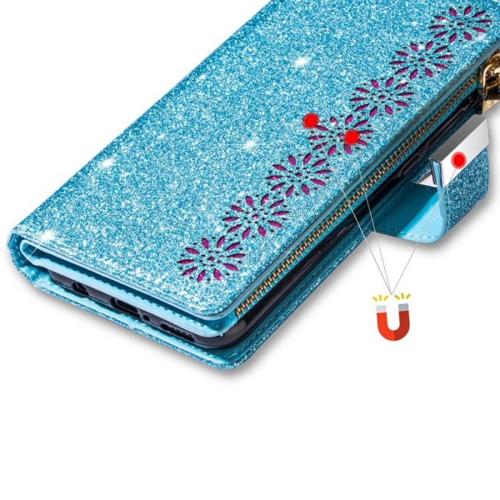 OEM - Starry Sky Samsung Galaxy S26 Fodral Äkta Läder - Blå