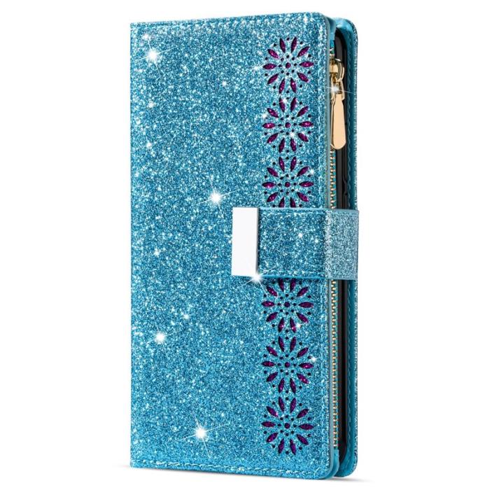OEM - Starry Sky Samsung Galaxy S26 Fodral Äkta Läder - Blå
