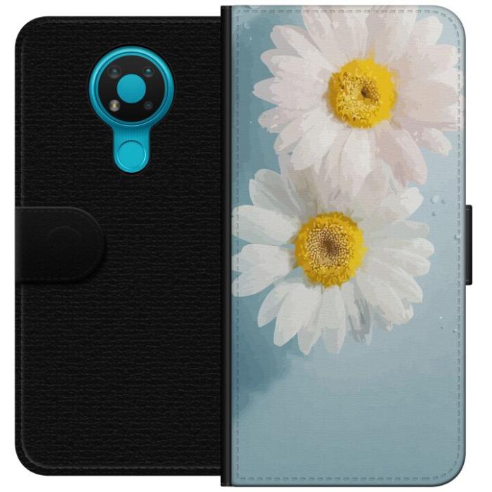 iSecrets - Plånboksfodral till Nokia 3.4 med Sommarblommor