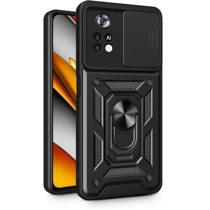 UTGATT - Camshield Pro Skal Xiaomi Poco X4 Pro 5G - Svart
