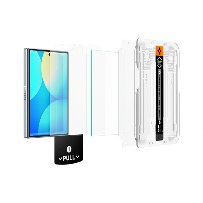 Spigen - [2-Pack] Spigen Härdat Glas Skärmskydd För Galaxy Z Fold 8 - Clear