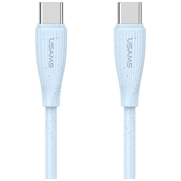 Usams USB-C till USB-C Kabel 1m Green Series - Blå | 3541 | AlltMobil