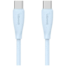 USAMS - Usams USB-C till USB-C Kabel 1m Green Series - Blå
