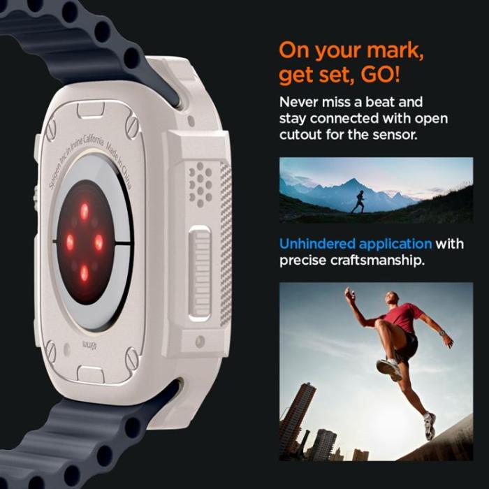 Spigen - Spigen Apple Watch Ultra (49mm) Skal Rugged Armor - Dune Beige