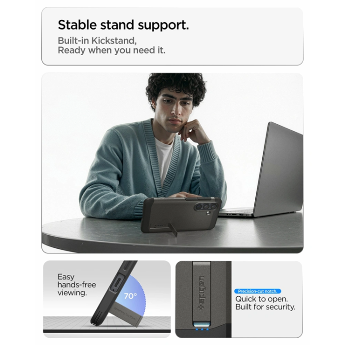 Spigen - Spigen Mobilskal För Galaxy S26 MagSafe Tough Armor - Gunmetal