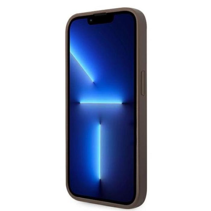 Guess - GUESS iPhone 14 Pro Max Skal Stripe - Brun