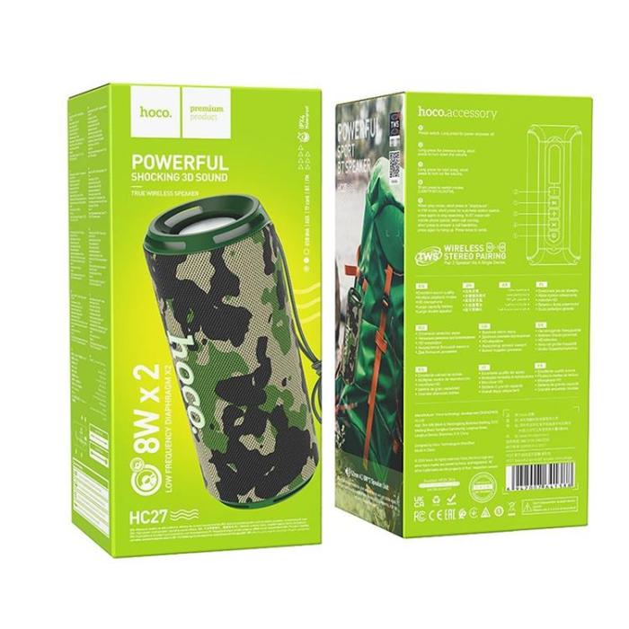 Hoco - Hoco Trådlös Högtalare Bluetooth HC27 - Kamouflage