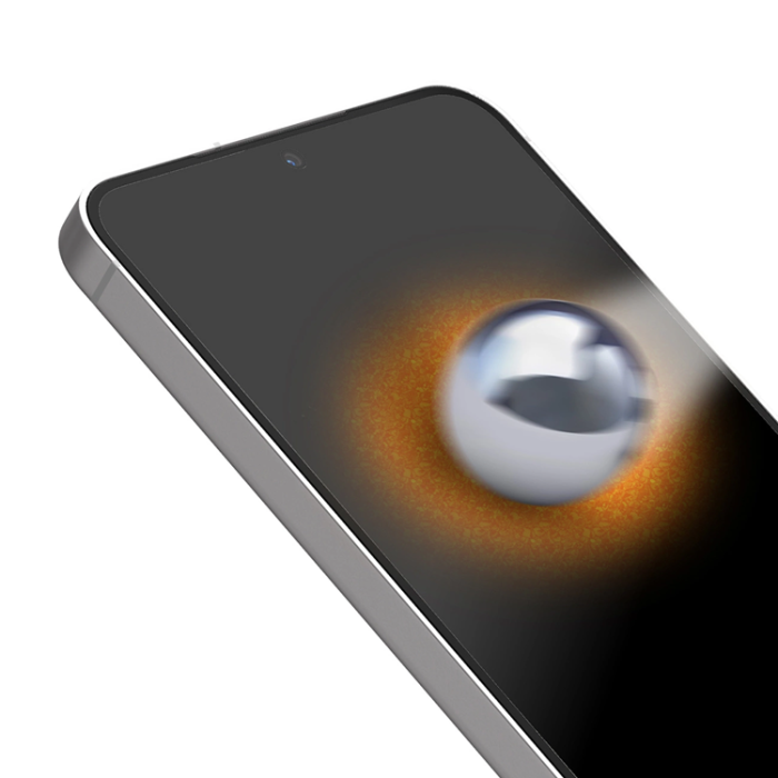 SBS - SBS Galaxy A35/A55 Härdat Glas Skärmskydd D30 - Svart