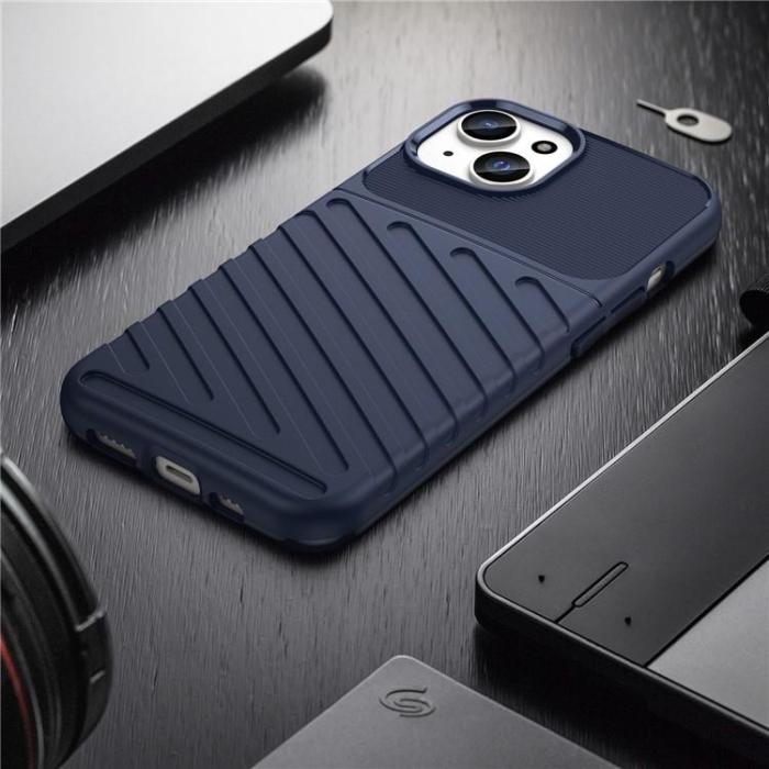 OEM - iPhone 15 Mobilskal Twill Thunder - Blå