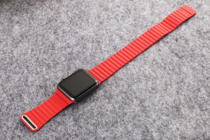 OEM - Magnetisk Watchband till Apple Watch 42mm - Röd