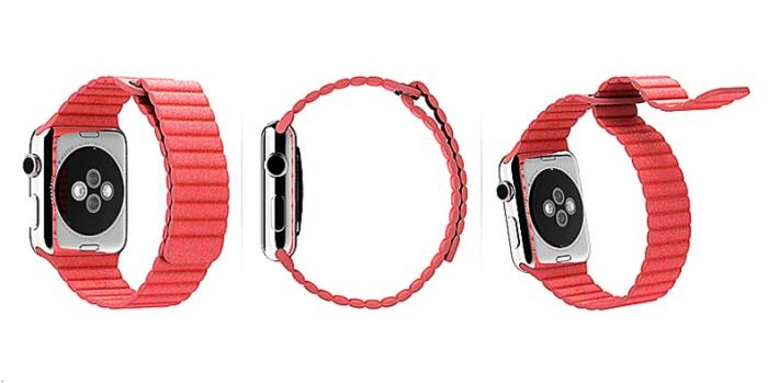 OEM - Magnetisk Watchband till Apple Watch 42mm - Röd