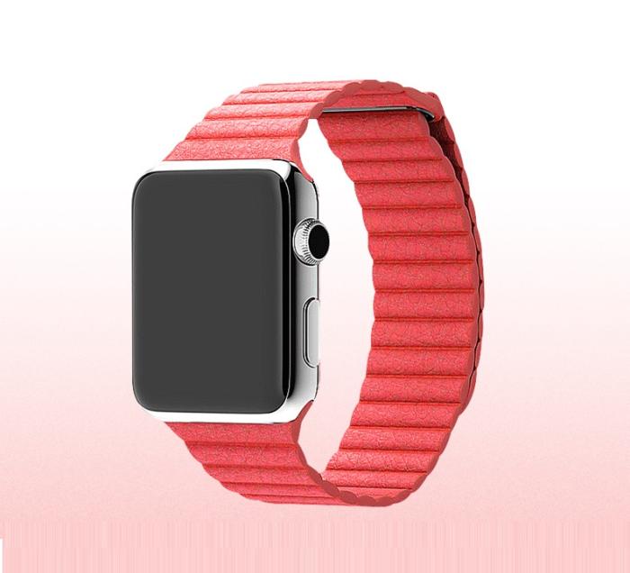 OEM - Magnetisk Watchband till Apple Watch 42mm - Röd