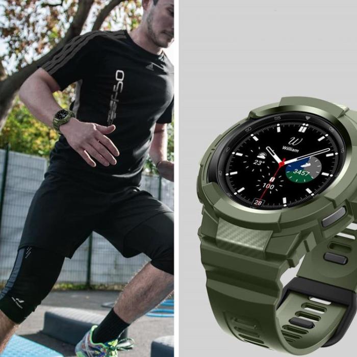 UTGATT1 - Scout Pro Strap till Galaxy Watch 4 Classic 46 mm - Svart