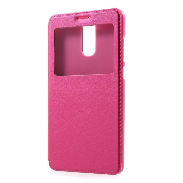 UTGATT5 - Fodral med fönster till Huawei Mate 9 Pro - Magenta
