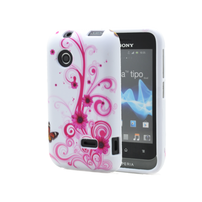 UTGATT5 - FlexiCase Skal till Sony Xperia Tipo ST21i - Colorburst