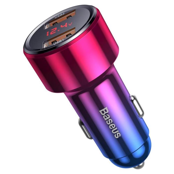 UTGATT1 - Baseus Magic Series Dual QC Billaddare 2x USB 45W Röd