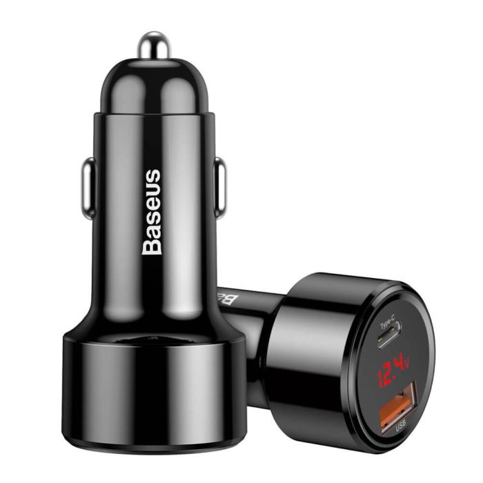 BASEUS - Baseus Magic Series PPS Billaddare 3.0/USB-C PD 45W Svart