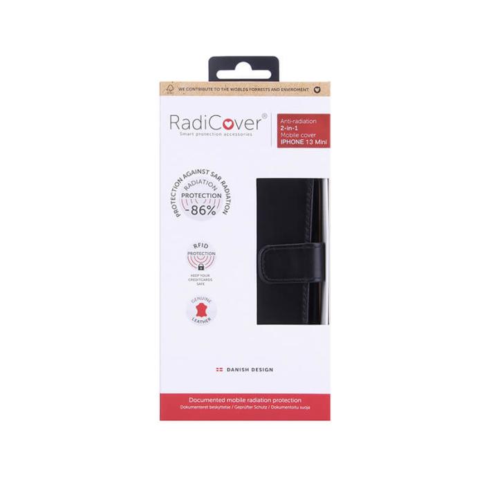 Radicover - Radicover Strålningsskydd Mobilfodral äkta Skinn iPhone 13 Mini