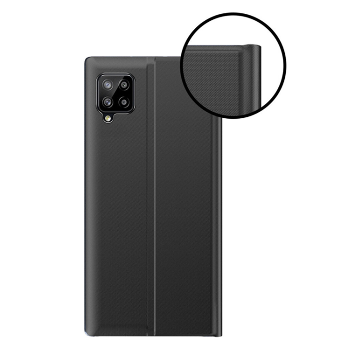OEM - Galaxy A22 4G Mobilfodral Sleep Smart Window - Rosa