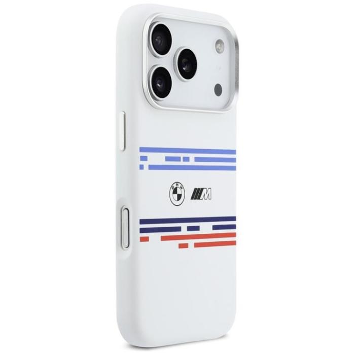 BMW - BMW iPhone 17 Pro Mobilskal MagSafe Silikon Horizontal Line