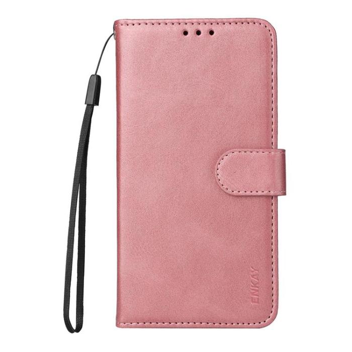 A-One Brand - HAT PRINCE Sony Xperia 10 VII Plånboksfodral Med Härdat Glas - Rosa