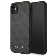 Guess - Guess Mobilskal till iPhone 11 4G Metal Gold Logo - Gr&aring;