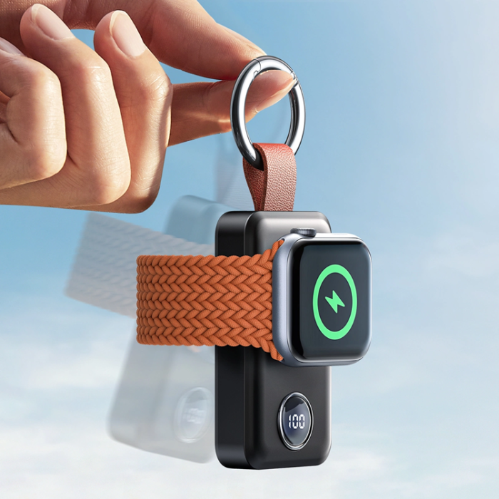 UTGATT - Joyroom Trådlös Powerbank 2000mAh 3W För Apple Watch - Svart