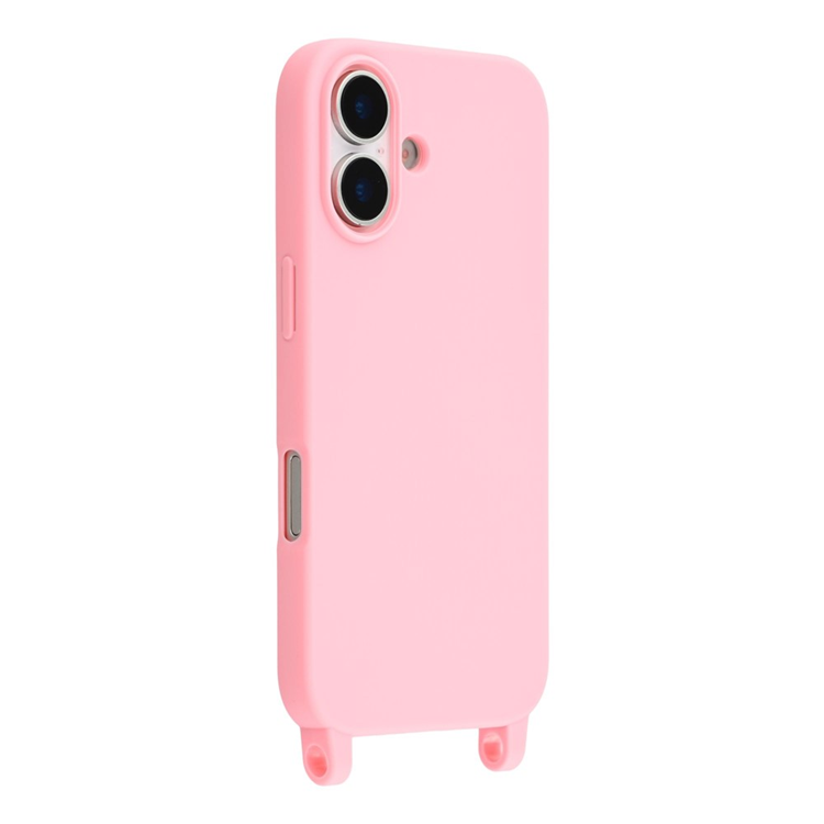 iPhone 17 Mobilskal TPU med Hål för Rem - Rosa | 2353 | AlltMobil