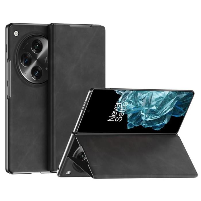 A-One Brand - OnePlus Open Mobilfodral Nappa Texture - Svart