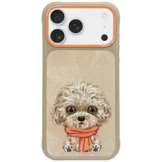 NIMMY - Nimmy iPhone 17 Pro Mobilskal Big Eyed Pet 2.0 Dog - Beige