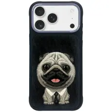 NIMMY - Nimmy iPhone 17 Pro Mobilskal Big Eyed Pet 2.0 Dog - Svart