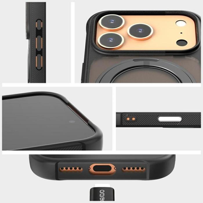 Araree - Araree iPhone 17 Pro Max Mobilskal MagSafe Duple M Stand - Svart