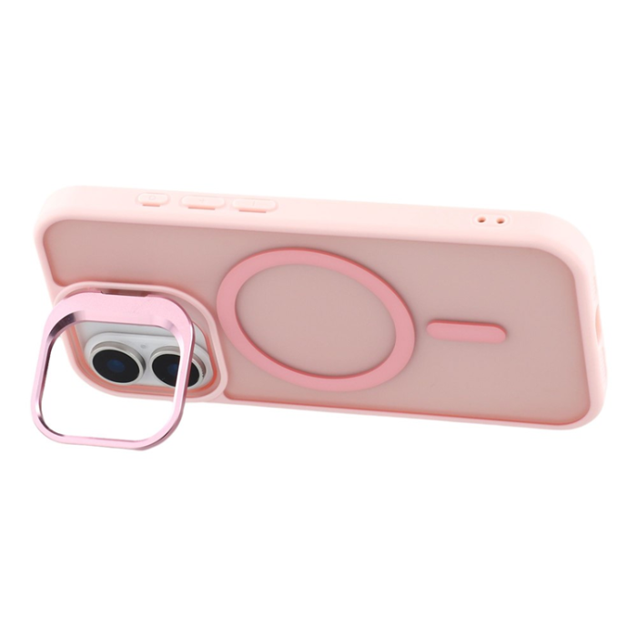 A-One Brand - iPhone 17 Mobilskal MagSafe Lins Kickstand - Rosa