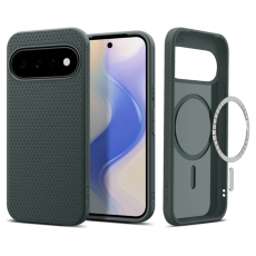 Spigen - Spigen Mobilskal F&ouml;r Google Pixel 11 Magsafe Liquid Air - Abyss Gr&ouml;n