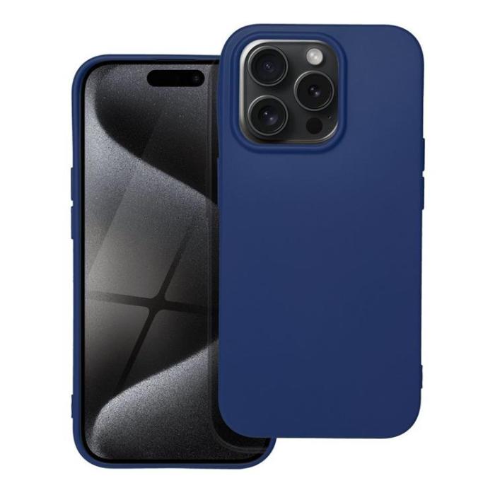 OEM - iPhone 15 Pro Mobilskal Soft - Mörkblå