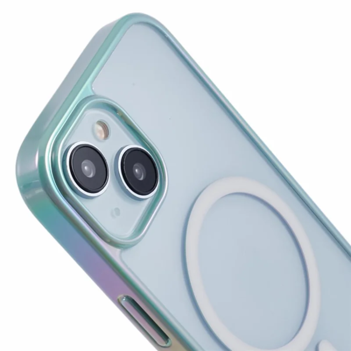 KIGC - KIGC iPhone 15 Mobilskal Magsafe Dazzling Color - Grön