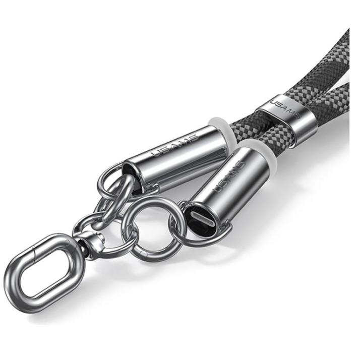 USAMS - USAMS USB-C Till USB-C Kabel 60W 1.2m Lanyard - Rosa