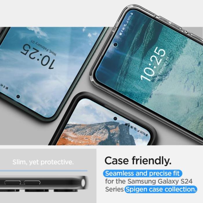 Spigen - [2-Pack] Spigen Galaxy S24 Skärmskydd Hydrogel - Clear