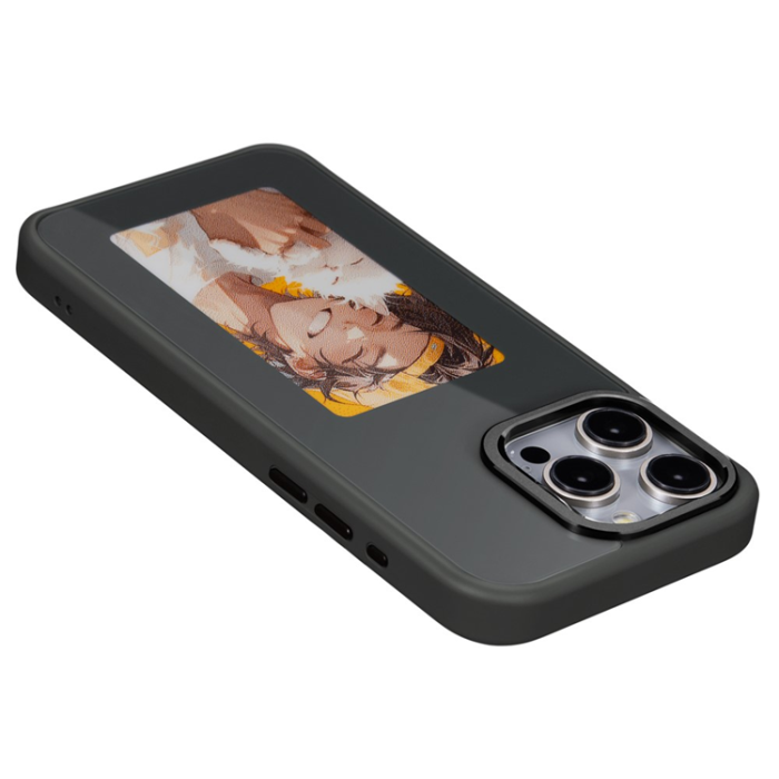 A-One Brand - iPhone 14 Pro Max Mobilskal E Ink 4-Color Display Customized