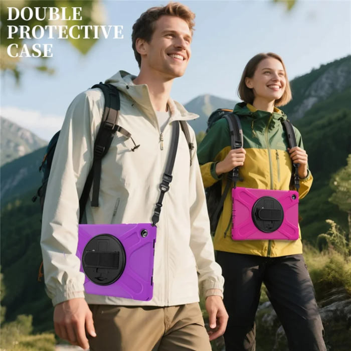 A-One Brand - Galaxy Tab A11 Plus Mobilskal Kickstand Silikon Axelrem